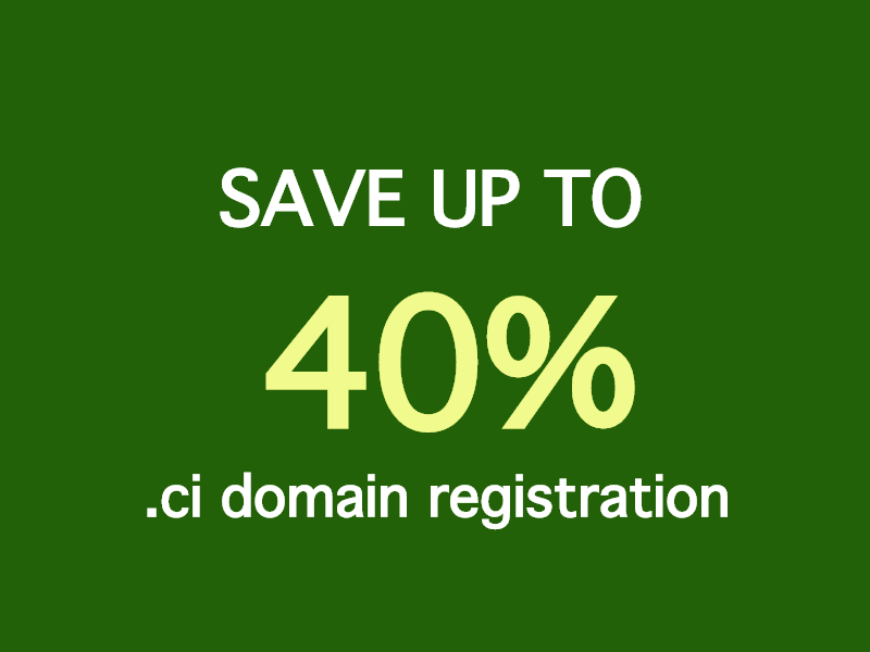 ci domain name registration / renewal save up to 40%